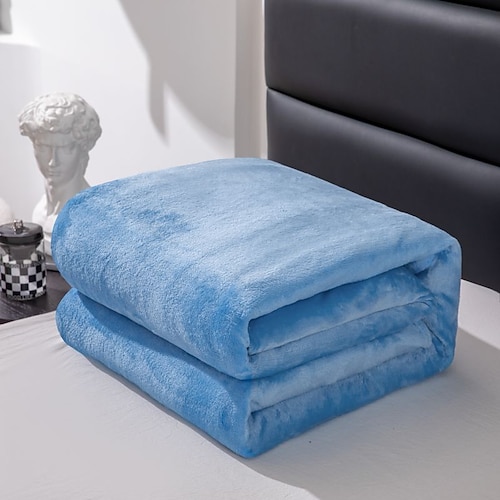 super soft corallo coperta in pile peso leggero solido rosa blu pelliccia sintetica visone tiro divano copertura copriletto coperte di flanella coperta in pile sherpa coperta