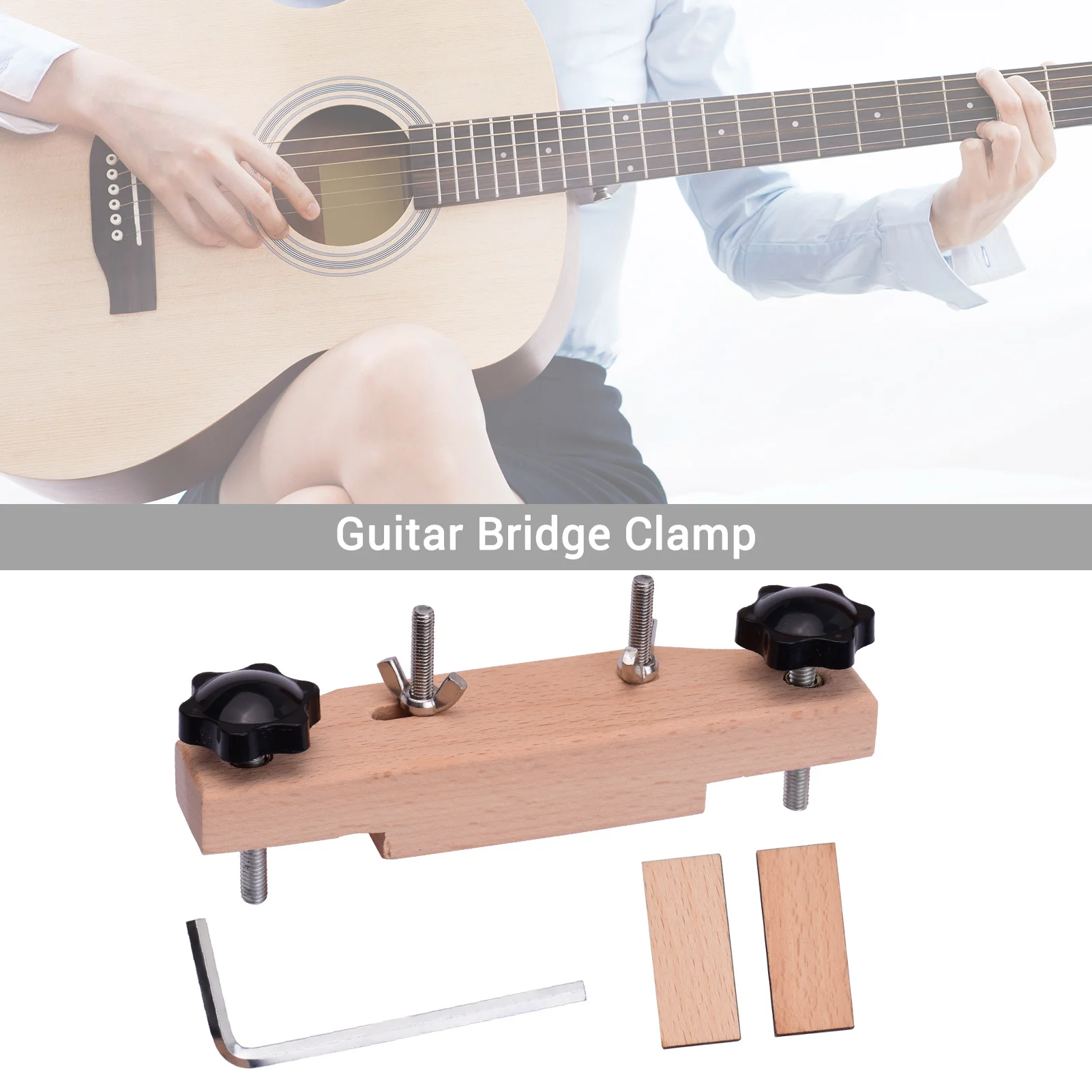 Gitarre Brücke Klemme Kork Dichtung Set Gitarre Brücke Reparatur Werkzeuge Gitarrenbauer Werkzeuge Image