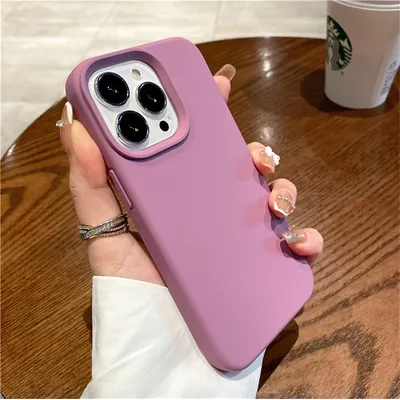 Luxury Silicone Phone Case for iPhone 15 Pro Max 11 12 13 Mini 14 15 Plus Soft Candy Cover for iPhone iPhone XR XS 7 8 Plus Case
