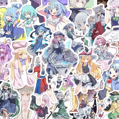 100 teile/satz Touhou Projekt Aufkleber Anime Fumo Aufkleber DIY Graffiti für Skateboard Telefon Image