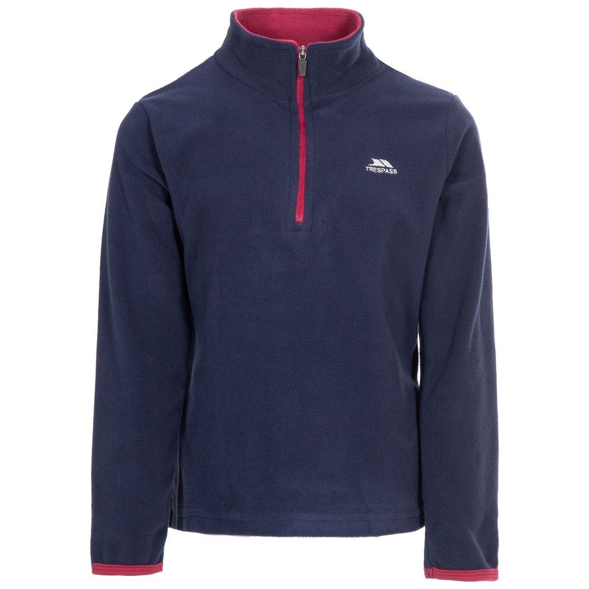 Trespass Childrens/girls Sybil Micro Fleece (navy/raspberry) - Multicolour - Size 2-3Y | Trespass Sale | Discount Designer Brands
