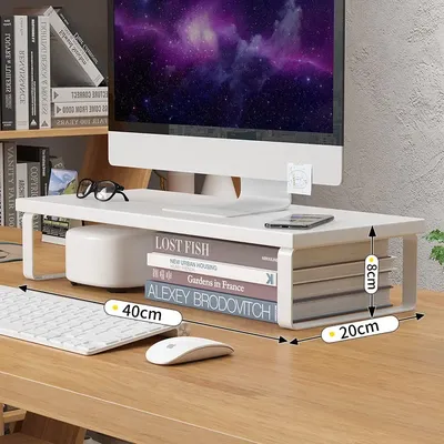 Simple storage rack Notebook computer stand desktop computer screen desktop elevated desktop storage