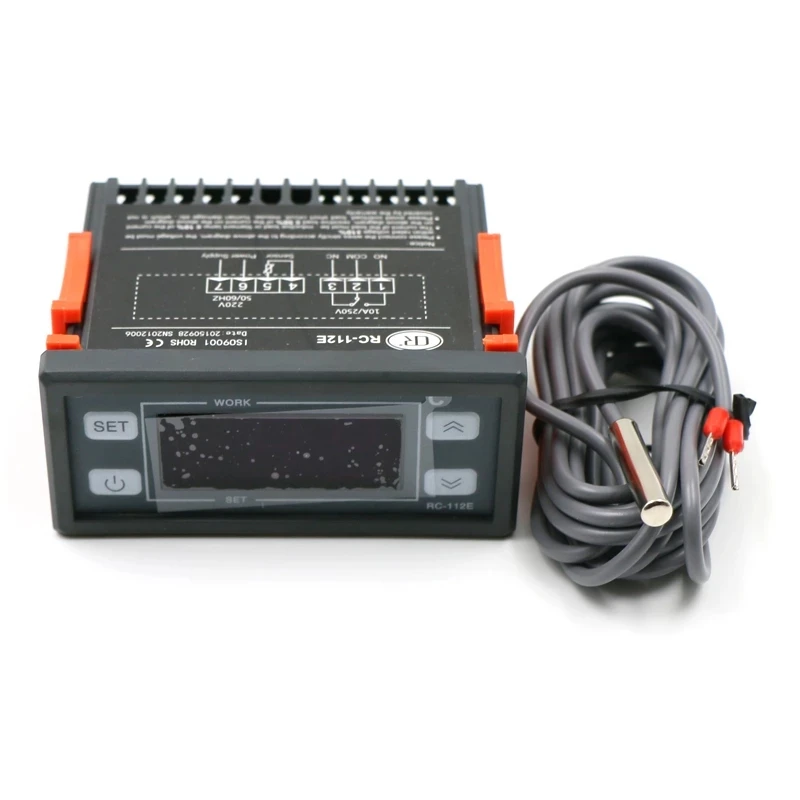 RC-112E 220V 30A/10A Relais Schalter Universal Digital Display Temperatur Controller Regler Familie Bauernhof Thermostat Image