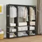 Garment Rack Floor Dustproof Hanging Clothes Hanger Shoe and Hat Integrated Clothes Drying Rack