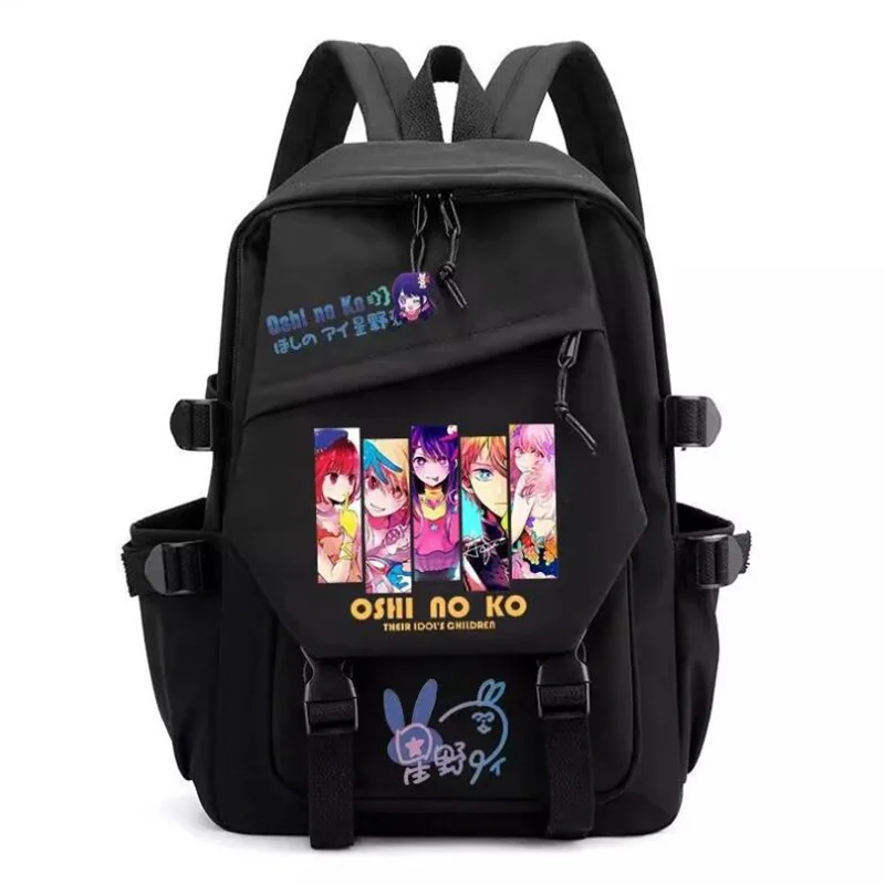 Sac à dos Anime Cartoon pour hommes et femmes, OSHI NO KO, sac d'école pour adolescents, sacs pour ordinateur portable, Hosh37Akuamarin Ai Rubii, mode extérieure, Mochila