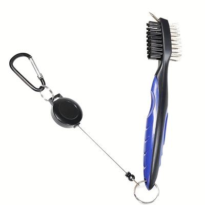 TEMU Dual-sided Portable Golf Groove Cleaning Brush - Essential Golf Accessories For Perfect Ball Spin And Accuracy Image