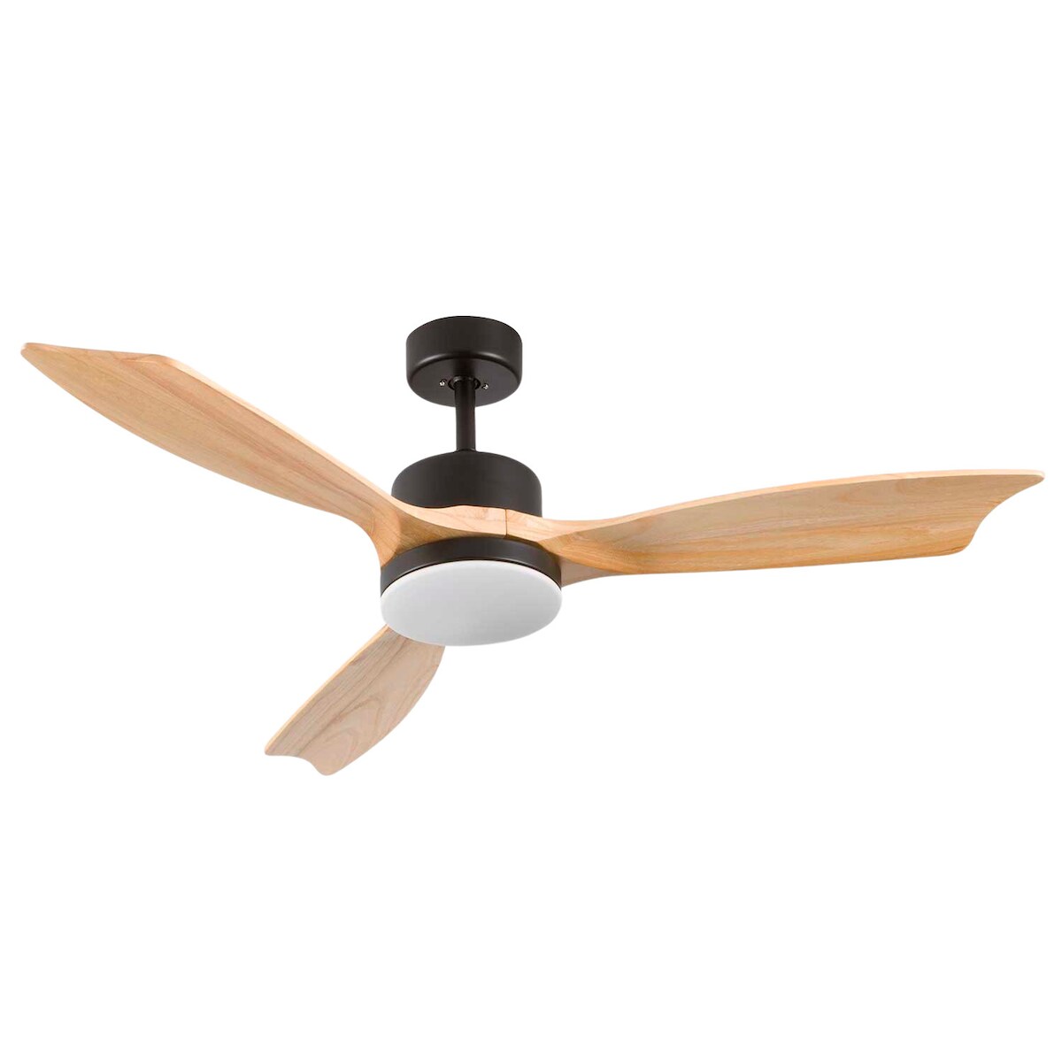 Deckenventilator mit Licht, 3 Flügel, 56 W, 6 Geschwindigkeiten, York Schwarz O91 Image