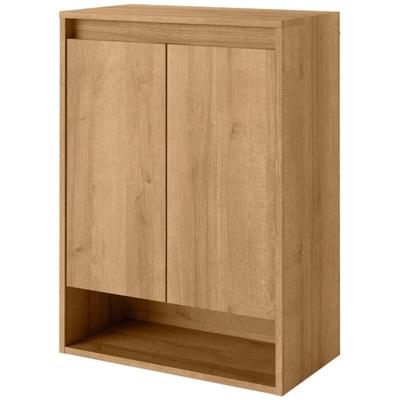 Doppel-Midischrank Natura / Badschrank mit Soft-Close / Maße (b x h x t): ca. 60,2 x 82,6 x 32 cm /