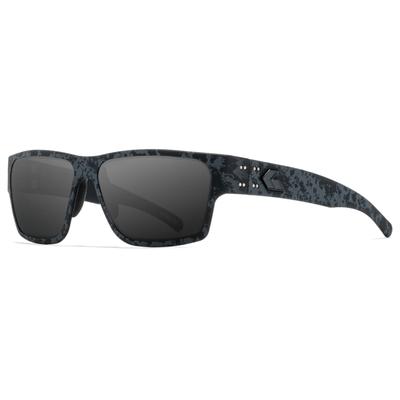 Gatorz Delta Sunglasses Stealth Grafitti Frame with Black Logo Smoke Polarized Lenses GZ-04-523