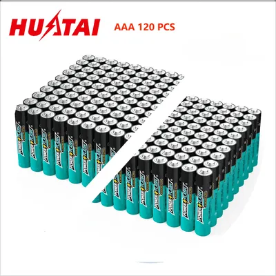 HUATAI PowerFlash AAA 120 pcs Alkaline Long-Lasting Batteries, triple A, LR03 High-performance