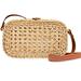 J. Crew Bags | Host Pick-Nwt- J. Crew Trending Crossbody Woven Bag. | Color: Tan | Size: 5"H X 8 1/2"W; 18 1/2" Handle Drop