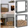 Kaminholzregal Grau 100x25x100 cm Massivholz Kiefer - Kaminholzregal - Kaminholzregale - Home &