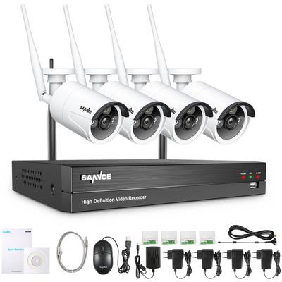 Sannce - 8CH Wireless cctv NVR-System 1080P nvr Wifi ir-cut 1080P ai ip