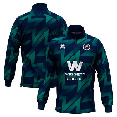 Millwall Errea Auswärts-Pre-Match-Jacke – Marineblau Image