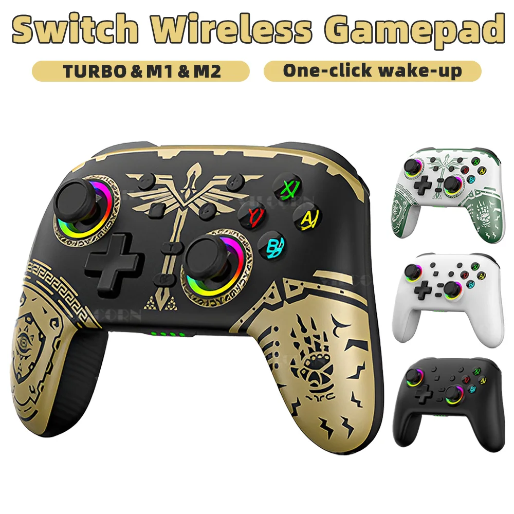 Wireless Gamepad für Pro Switch Elite BT Controller für Nintendo Switch OLED/Lite Joyestick für PC/Steam Deck mit 6-Achsen Image