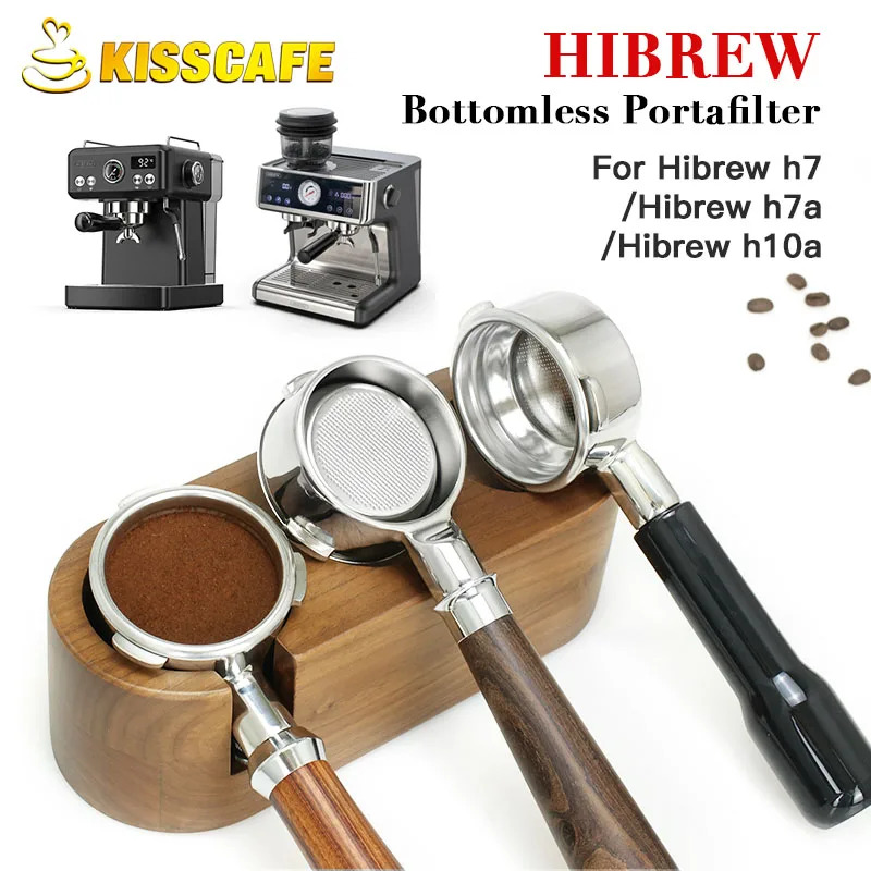 Kaffee Boden Siebträger 58 MM Edelstahl 3 Ohr Filter Halter Für Hibrew h10a h7 h7a Espresso Zubehör Barista Werkzeuge