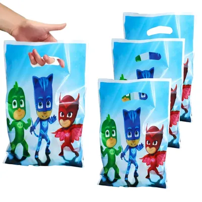 PJ Masks Gift Bags Birthday Decoration PJ Mask Connor Goody Biscuit Package Amaya Candy Bag Baby