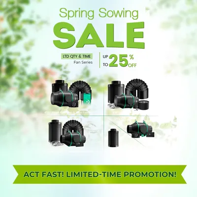 Mars Hydro Air Filtration Kit 4" 6", Inline Fan with Speed Controller, Carbon Filter and Ducting