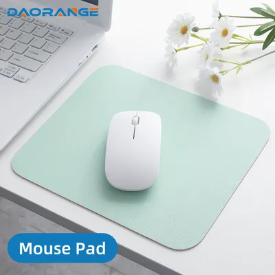 Small Size Mouse Pad Office Colorful Double-side Waterproof Desktop Protector Mat PU Leather