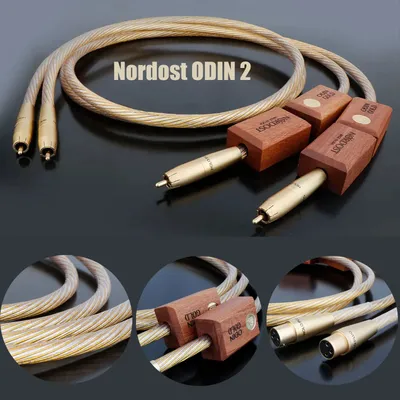 Pair Nordost ODIN2 8N OCC Silver Plated Gold RCA Audio Cable XLR Cable for CD DVD player Amplifier