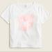 J. Crew Tops | J Crew Fitted Broken In Jersey Love Crewneck Tee Shirt | Color: Pink/White | Size: Xs
