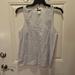 J. Crew Tops | J. Crew Women's Light Grey & White Striped Sleeveless Top With Sequence Size 12 | Color: Gray/White | Size: 12