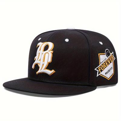 TEMU Lpl Inspired Snapback Cap, Hip-hop Style, Unisex, Adjustable, Side Embroidery, Fashion Baseball Hat Image
