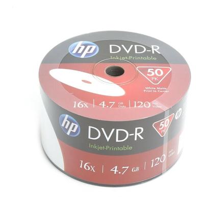 Hewlett Packard DVD-R imprimable, 4,7 Go 16 X, Lot de 50 (DME00070WIP)