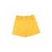 J.Crew Factory Store Athletic Shorts: Yellow Solid Activewear - Women's Size 4