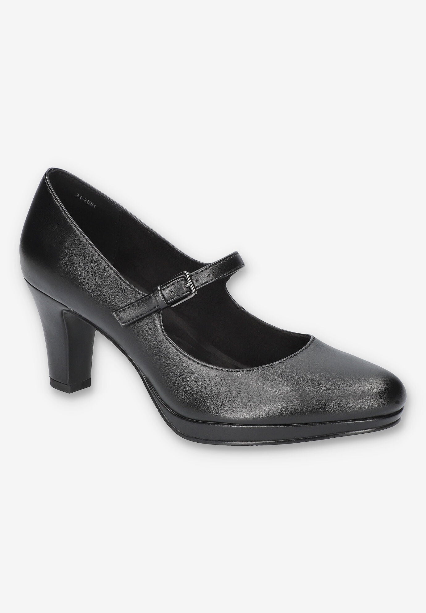 Extra Wide Width Women's Zest Pump by Easy Street in Black (Size 9 1/2 WW)