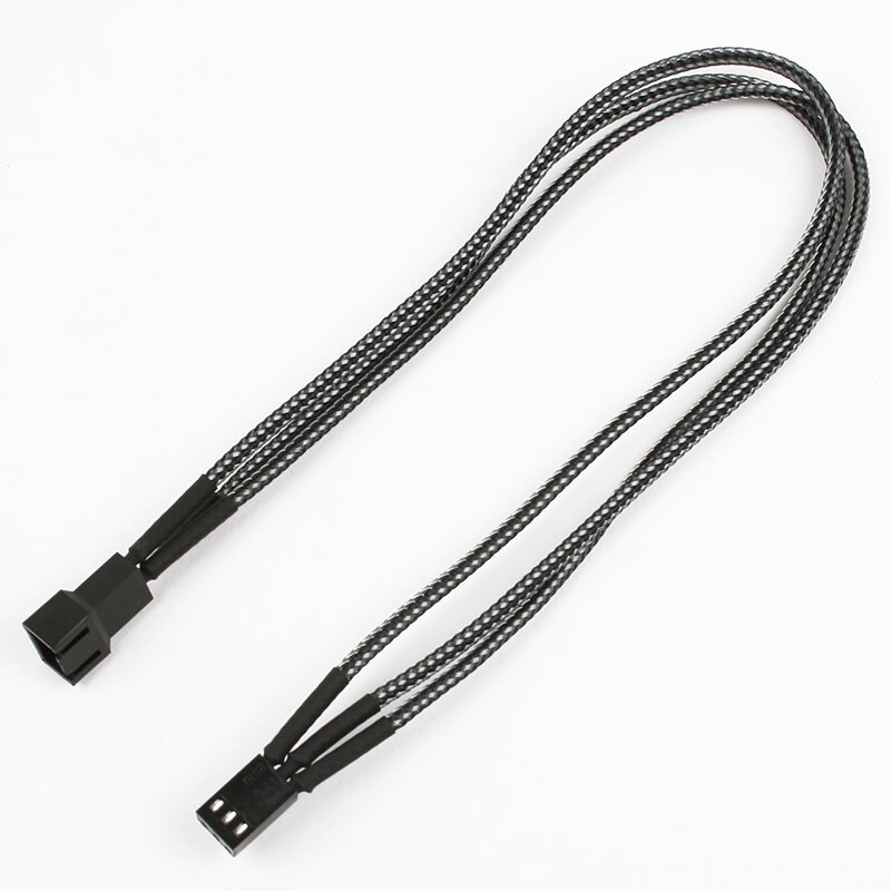 Nanoxia 3-Pin Molex Verlängerung - 30 cm - carbon Image