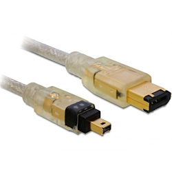 Delock FireWire A/A, 2.0m, Grau, Männlich/Männlich, 2 m Image