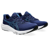 Laufschuh ASICS "GEL-CONTEND 9", Gr. 43,5, blau (blau expanse, digital aqua), Textil, Synthetik, sportlich, Schuhe, mehr Dämpfung