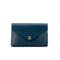 Chanel Leather Clutch: Blue Bags