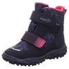Klettstiefel SUPERFIT "HUSKY WMS: mittel", Kinder, Gr. 33, bunt (dunkelblau, pink), Textil, casual, Schuhe, Snowboots, Winterstiefel mit GORE TEX-Membran
