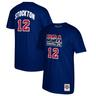 Mitchell & Ness John Stockton Herren T-Shirt Navy USA Basketball 1992 Dream Team Name & Nummer