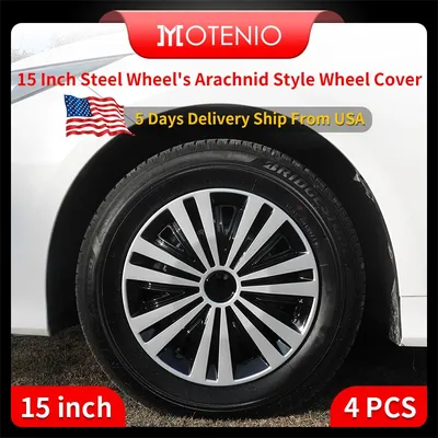 4 PCS Wheel Covers Hubcaps For 15 Inch 16 Inch Steel Wheels For R15 R16 Tire