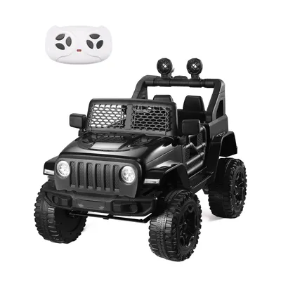 12V Kids Power Ride on Truck Car with Parent Remote Control, Bluetooth Music, Spring Suspension, LED