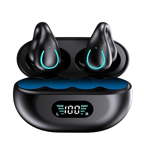Nuovo auricolare Bluetooth clip-on wireless riduzione del rumore auricolare da clip sportivo indolore
