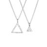 Elli - Partner Collana Triangolo Ciondolo Triangolo Geo Minimal in argento sterling 925 Collane 1 pieces female