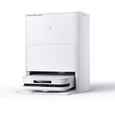 ECOVACS Nass-Trocken-Saugroboter "ECOVACS DEEBOT X5 OMNI", weiß, B:34,6cm H:31,3cm T:9,5cm, Saugroboter, 12.800PA, OMNI Station, 15mm Mopphebesystem, Adaptive Kantenreinigung