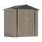 TEMU 6x4 Ft Outdoor Storage Shed, Garden Tool Storage Shed With Sloping Roof And Double Lockable Door, Outdoor Shed For Garden Backyard Patio Lawn, Brown