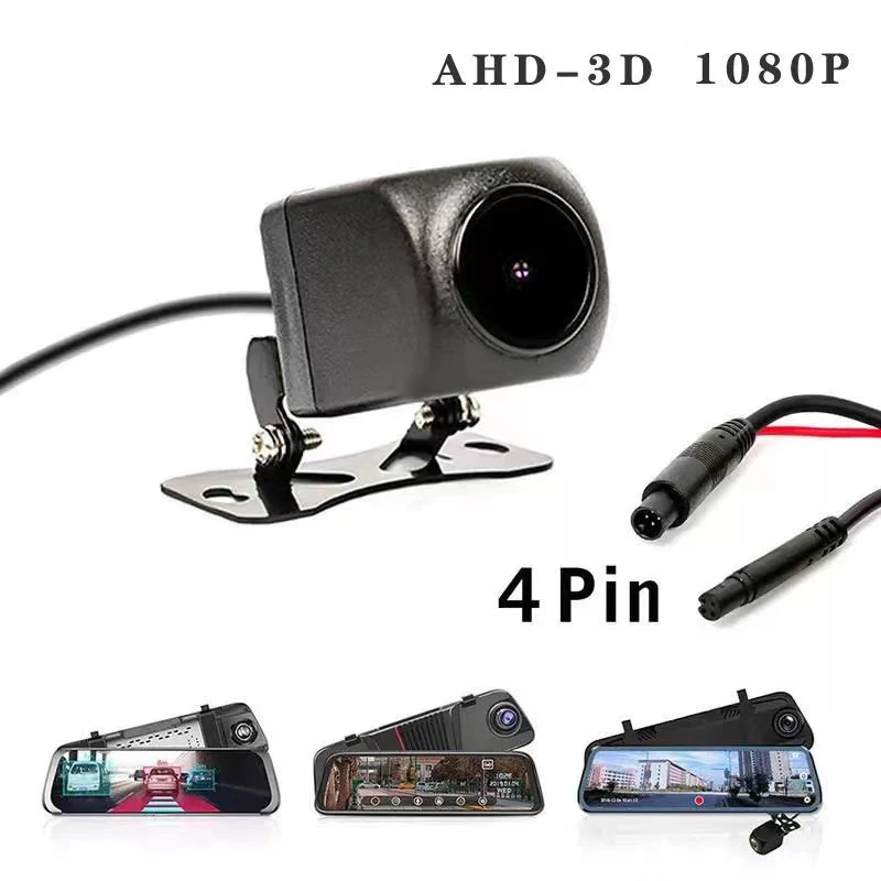 Telecamera per retromarcia per auto HD 1080p Visione notturna impermeabile a 4 pin Obiettivo Fish Eye Telecamera per retromarcia da 170 gradi per accessori per auto SUV