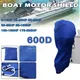 600D 6-225HP Yacht Metà Motore Fuoribordo Motore Barca Copertura Anti UV Copertura Antipolvere Protezione Motore Marino Impermeabile Blu
