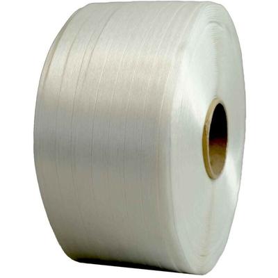 Tecplast - Polyester Gewebeband 19 mm x 600 m - Qualität pro ff - PET-Textilumreifungsband für Image