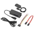 Convertitore adattatore per disco rigido HDD da USB 2.0 a IDE SATA S-ATA 2.5 da 3,5 pollici Cavo di alimentazione a 4 pin CD, CD-RW ROM AC POWER