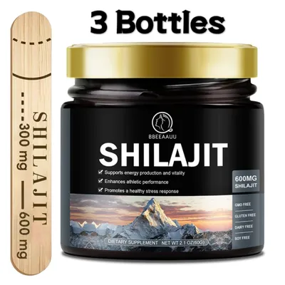 BBEEAAUU 600MG Natural Shilajit Resin Original Drink Mineral Supplements for Immune Health,