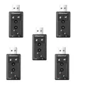 Mini USB 2.0 3D Virtual 12mbps adattatore per scheda Audio Audio esterna a 7.1 canali adattatore per scheda Audio Audio portatile Mini USB 2.0