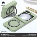 Per Samsung Galaxy Z Flip 7 5 4 6 Custodia Magsafe Cerniera di ricarica wireless Flip all-inclusive Cover rigida antiurto con supporto magnetico