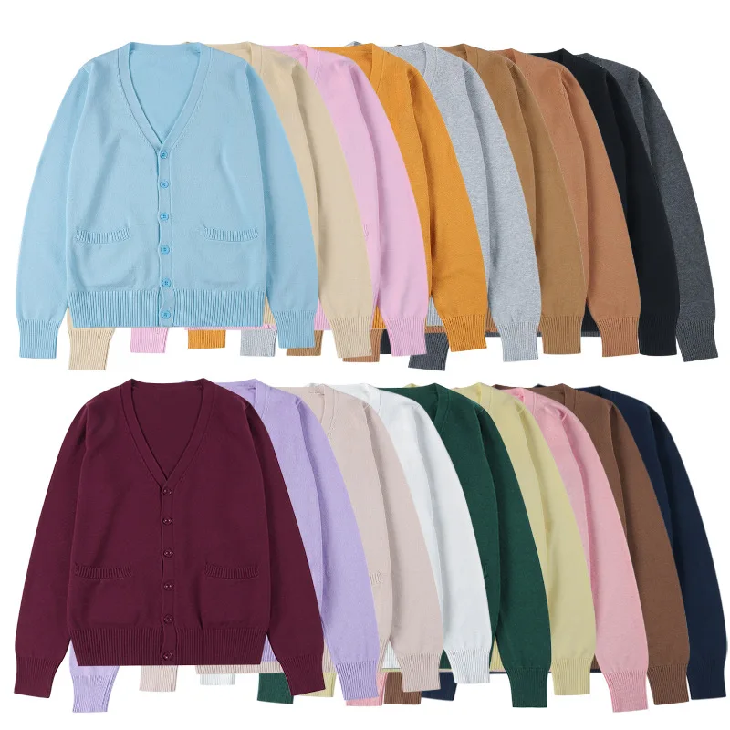 New Sweater Solid Candy Women Knit Top Fashion Female Cardigan Thin Spring Autumn Long Sleeve Adult Jacket Clothes Slim XS-2XL